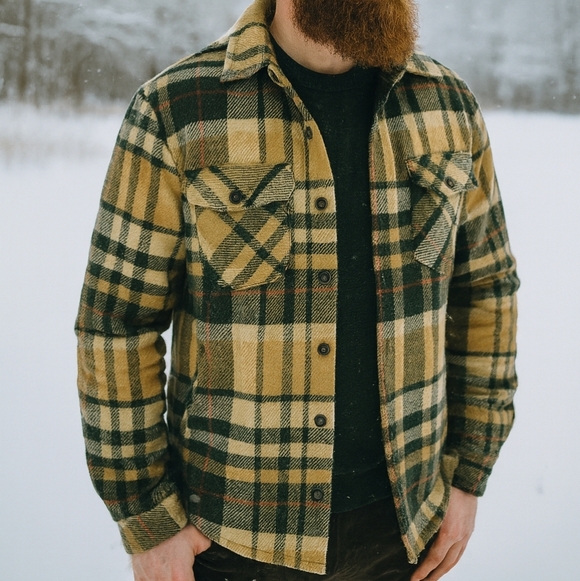 John Blair Other - Vintage John Blair Plaid Winter Jacket Mens Size Large Green And Tan